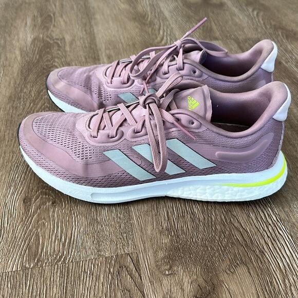 Adidas Magic Mauve Solar Yellow Supernova Sneakers Size 8.5 - Picture 3 of 6